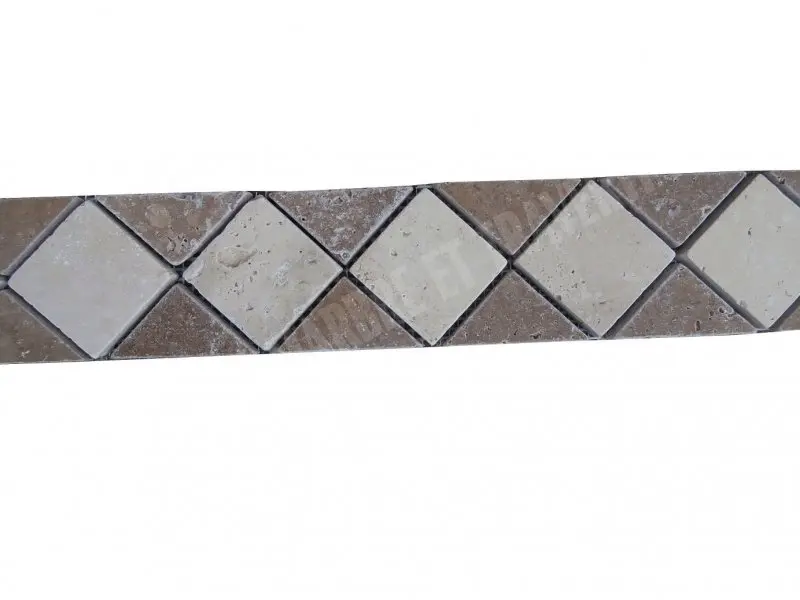 Travertin Classique - Noce Frises 28 x 6 cm Antique 1'er Choix 8 € HT - piece - 01.webp