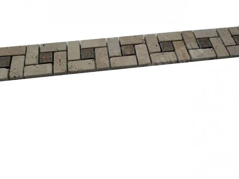 Travertin Classique Grand Target Frises 30,5x8x1 cm 1'er Choix 7 € HT - piece - 03.webp