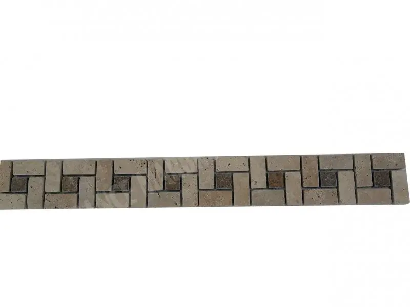 Travertin Classique Grand Target Frises 30,5x8x1 cm 1'er Choix 7 € HT - piece - 01.webp
