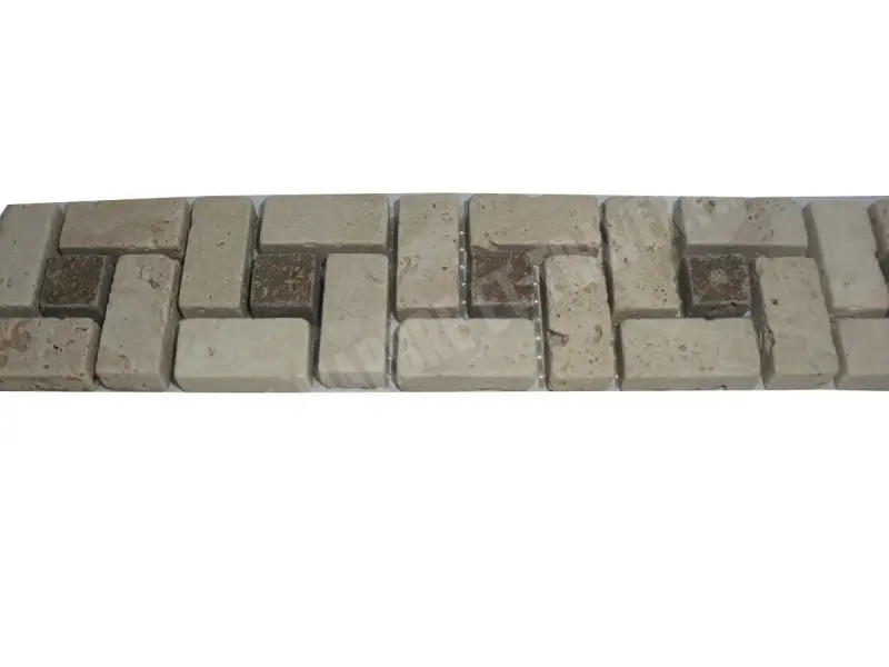 Travertin Classique Petit Target Frises Antique 1'er Choix 30x5 cm 6 € HT - piece - 01.webp