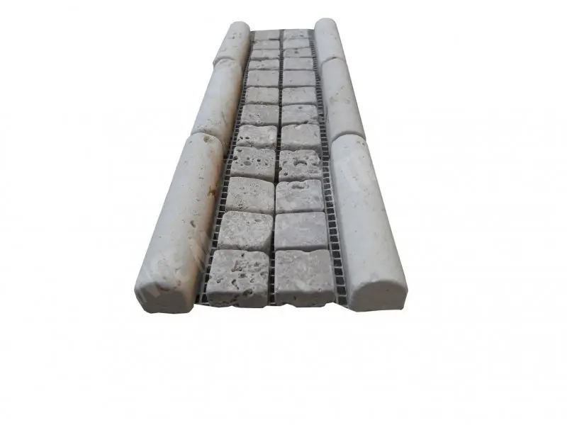 Travertin Frises Classique Mouleur Noce Mosaique 2,3x2,3 cm 30,5x8 cm Antique 9 € HT - piece - 03.webp