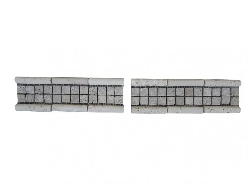 Travertin Frises Classique Mouleur Noce Mosaique 2,3x2,3 cm 30,5x8 cm Antique 9 € HT - piece - 01.webp