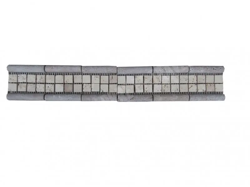 Travertin Frises Noce Moulure Classique Mosaique 2,3x2,3 cm 30,5x8 cm Antique 9 € HT - piece - 01.webp