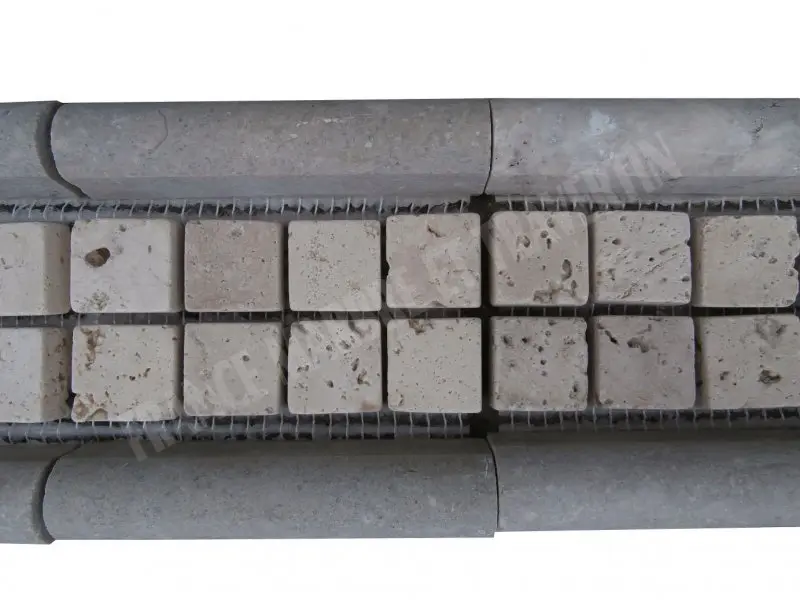 Travertin Vert Clair Moulure Classique Mosaique 2,3x2,3 cm 30,5x8 cm Antique 9 € HT - piece - 01.webp