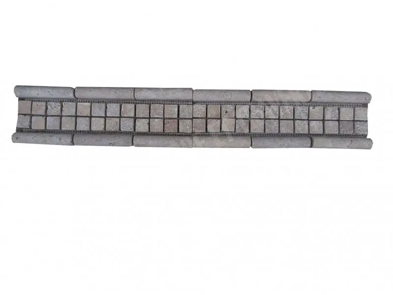 Travertin Frises Noce Moulure Jaune Mosaique 2,3x2,3 cm 30,5x8 cm Antique 9 € HT - piece - 01.webp