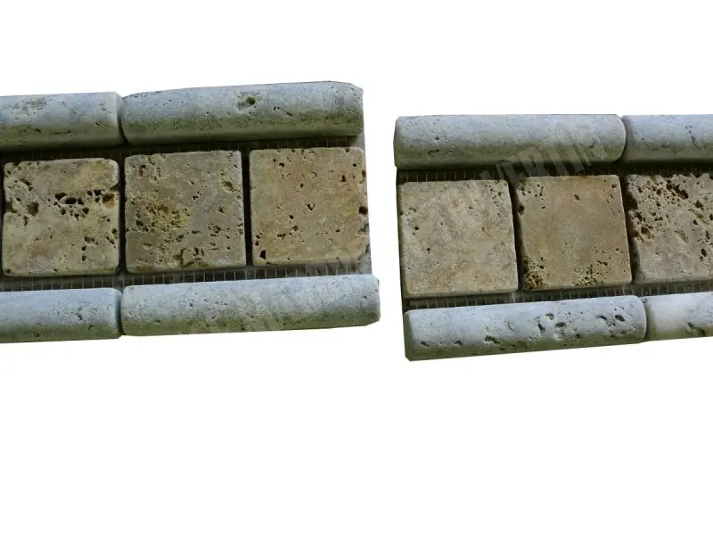 Travertin Frises Gris Mouleur 4,8x4,8 cm Jaune Antique 7 € HT - piece - 04.webp