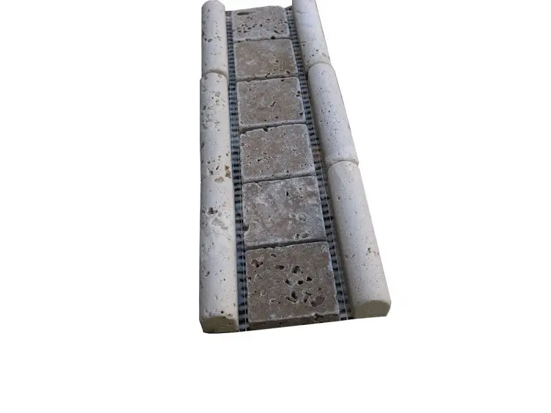 Travertin Frises Classique Mouleur Noce Mosaique 4,8x4,8 cm 30,5x8 cm Antique 7 € HT - piece - 04.webp