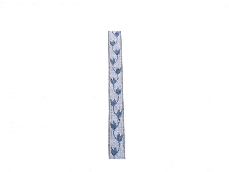 Travertin Mixte Frises Fleur Mosaique  1er choix 30,5x10x1cm Antique 15 € HT - pièce - 01.webp