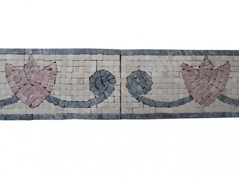 Travertin Mixte  Mosaique Frises 30,5x12,5 cm Antique 15 € HT - piece - 03.webp
