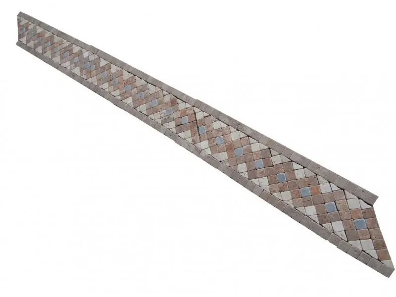 Travertin Mixte  Mosaique Frises 23x6,5 cm Antique 11 € HT - piece - 04.webp