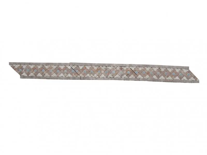 Travertin Mixte  Mosaique Frises 23x6,5 cm Antique 11 € HT - piece - 02.webp