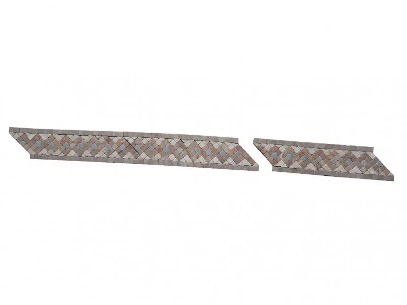 Travertin Mixte  Mosaique Frises 23x6,5 cm Antique 11 € HT - piece - 01.webp