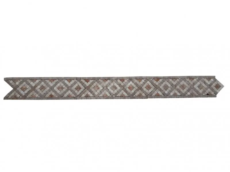 Travertin Mixte Mosaique Frises 28,5x9 cm Antique 14 € HT - piece - 01.webp