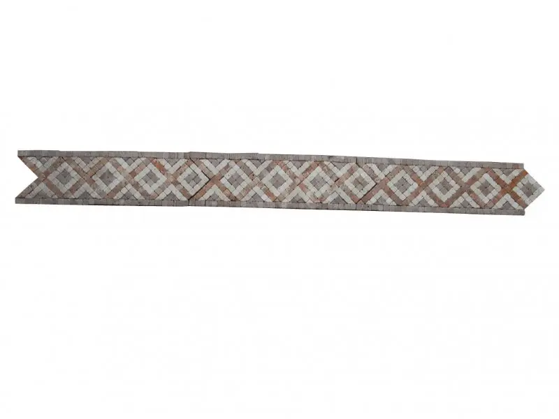 Travertin Mixte Mosaique Frises 28,5x9 cm Antique 14 € HT - piece - 02.webp