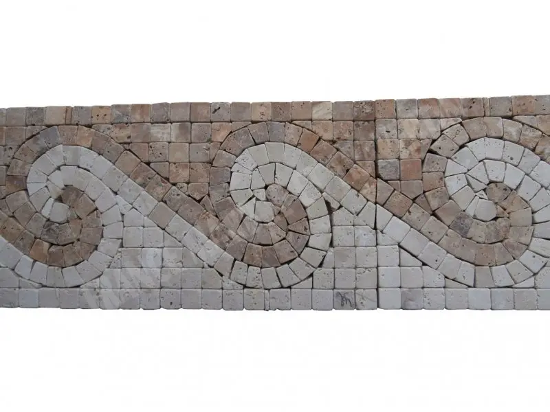 Travertin Mixte Mosaique Frises 30,5x15,5 cm Antique 15 € HT - piece - 03.webp