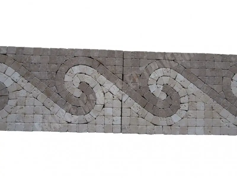Travertin Mixte Mosaique Frises 30,5x15,5 cm Antique 15 € HT - piece - 02.webp