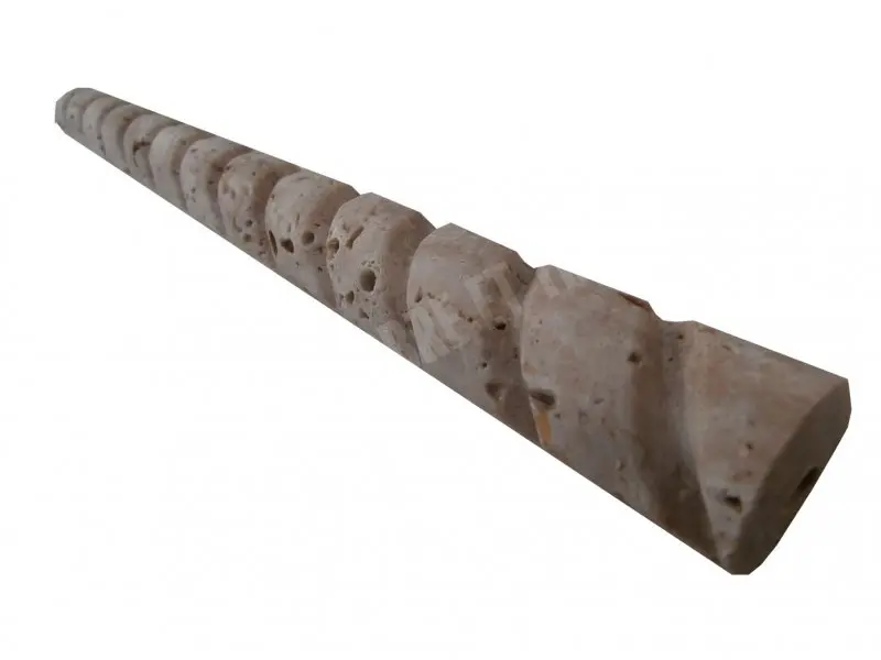 Travertin Classique Moulure Model Pencil Corde 30,5x2,5x2,5cm Rustique 5 € HT - pièce - 01.webp