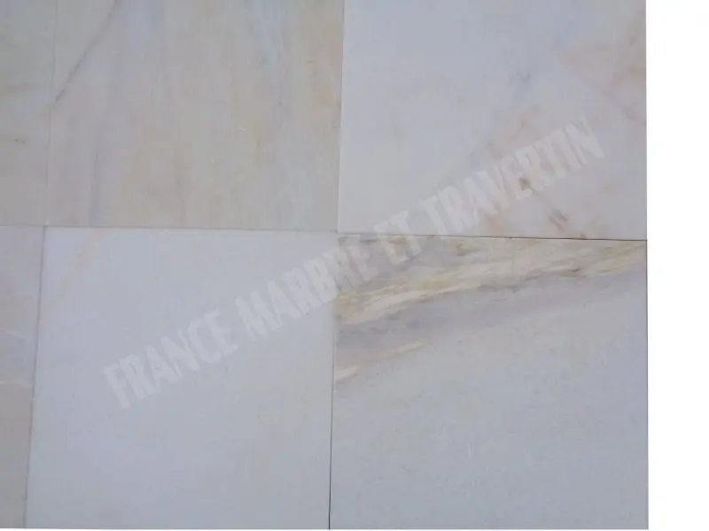 Marbre Blanc Bianco Giallo 30,5x30,5x1 cm Polie Rustique 34 € HT - m² - 02.webp