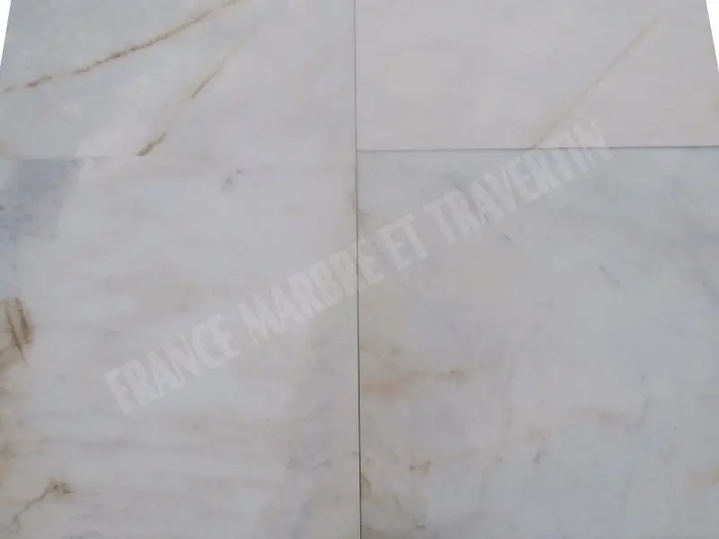 Marbre Blanc Bianco Giallo polie 61x61x1,5 cm Rustique 45 € HT - m² - 01.webp