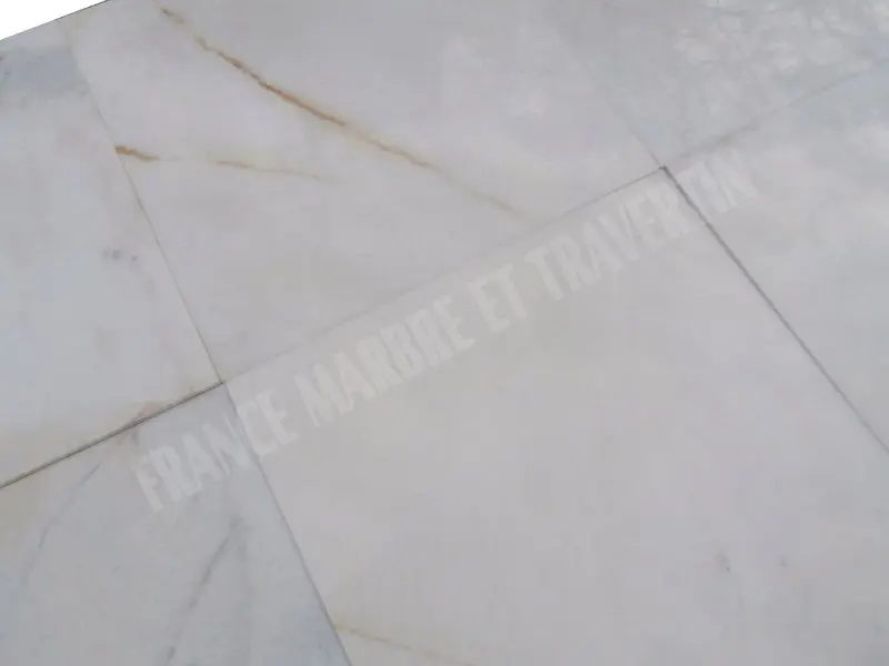 Marbre Blanc Bianco Giallo polie 61x61x1,5 cm Rustique 45 € HT - m² - 03.webp