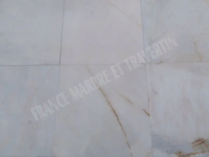 Marbre Blanc Bianco Giallo polie 61x61x1,5 cm Rustique 45 € HT - m² - 02.webp