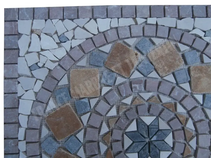 Marbre Mixte Rosaces 61x61 cm Antique 1'er Choix 150 € HT - pièce - 04.webp