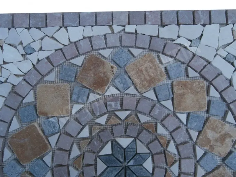 Marbre Mixte Rosaces 61x61 cm Antique 1'er Choix 150 € HT - pièce - 02.webp