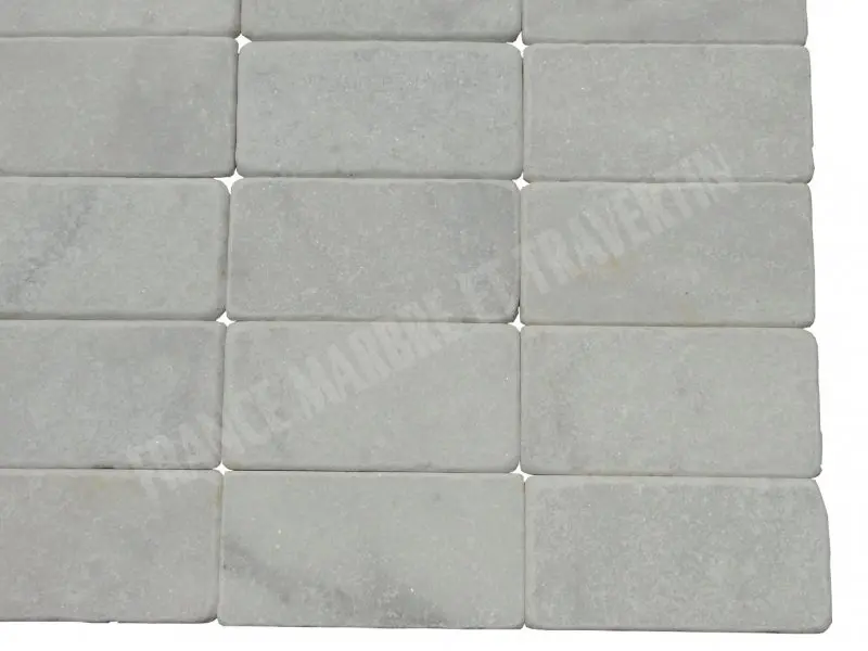 Marbre Blanc 7,5x15 cm Antique 1'er Choix 35 € HT - m² - 01.webp