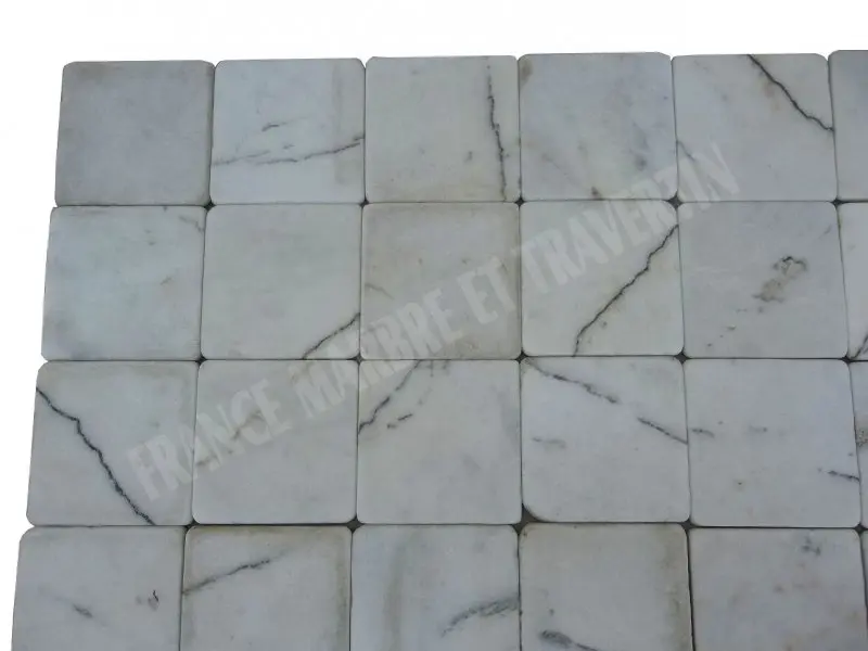 Marbre Blanc Neywork 10x10x1 cm Antique Rustique 29 € HT - m² - 01.webp