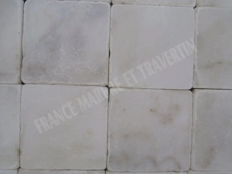 Marbre Afyon Blanc Antique 1'er choix 15x15x1cm 40 € HT - m² - 03.webp