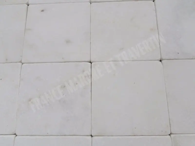 Marbre Afyon Blanc Antique 1'er choix 20 x 20 x 1cm 45 € HT - m² - 02.webp