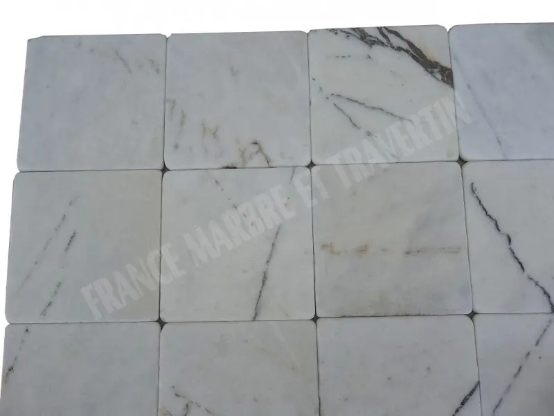 Marbre Blanc Neywork 20x20x1 cm Antique Rustique 29 € HT - m² - 01.webp