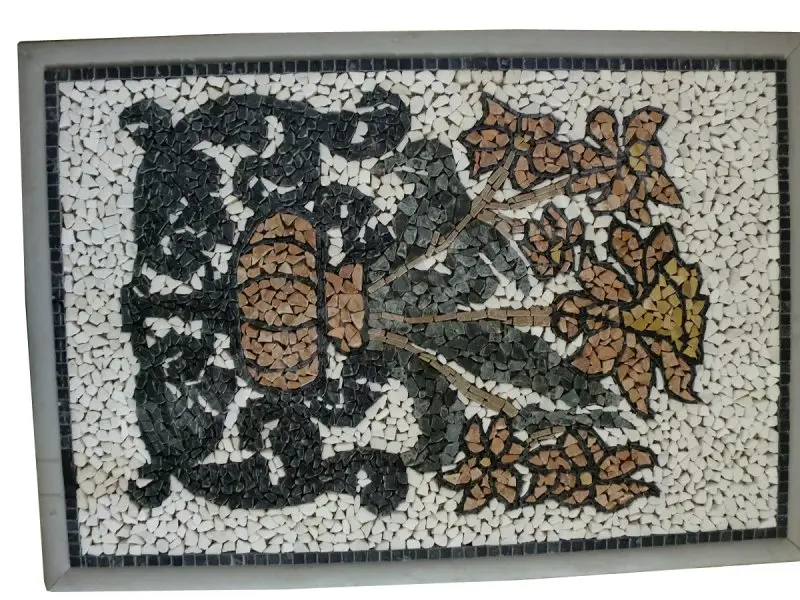 Marbre Tableau Fleur 60,5x90,5 cm Mosaique 450 € HT - piece - 04.webp