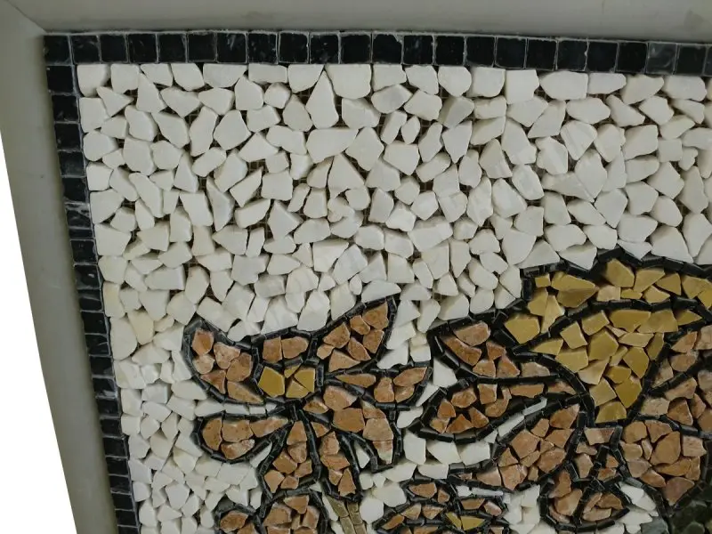Marbre Tableau Fleur 60,5x90,5 cm Mosaique 450 € HT - piece - 02.webp