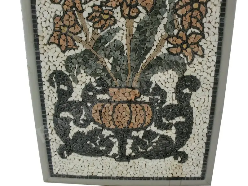Marbre Tableau Fleur 60,5x90,5 cm Mosaique 450 € HT - piece - 03.webp