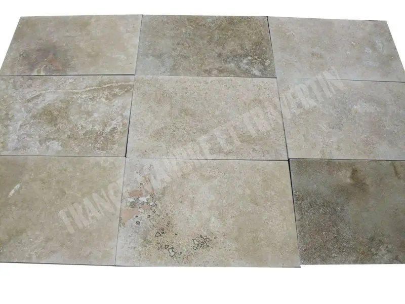 Travertin Classique 40,6x61x1,2 cm Adoucie Rustique 30 € HT - m² - 01.webp
