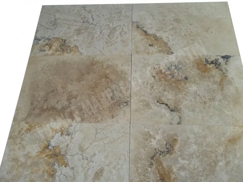 Travertin Rustique Gold 40,6x61x1,2 cm Adoucie 1'er Choix 35 € HT - m².webp