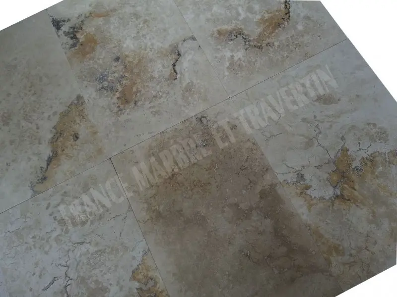 Travertin Rustique Gold 40,6x61x1,2 cm Adoucie 1'er Choix 35 € HT - m² - 04.webp