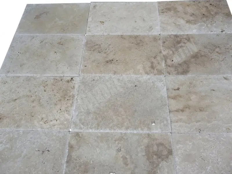 Travertin Classique Clair  40,6x61x1,2 cm Brossée 1'er Choix 33 € HT - m² - 04.webp