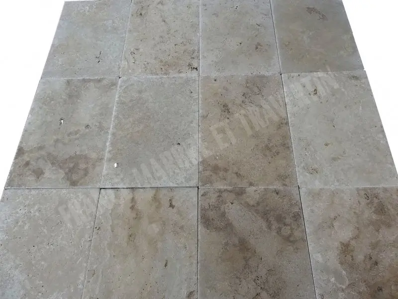 Travertin Classique Clair  40,6x61x1,2 cm Brossée 1'er Choix 33 € HT - m² - 02.webp