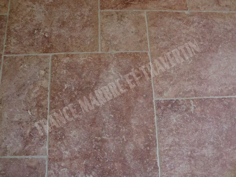 Travertin Rose Big Opus Romain 15 mm Antique 1'er choix 55 € HT-m² - 02.webp