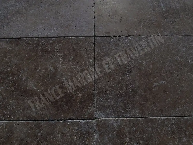 Travertin Noce Marron 40,6x61x1,2 cm Antique 1'er Choix 42 € HT - m² - 02.webp