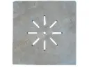 Travertin Beige Grille Siphon Soleil 38x38 cm 