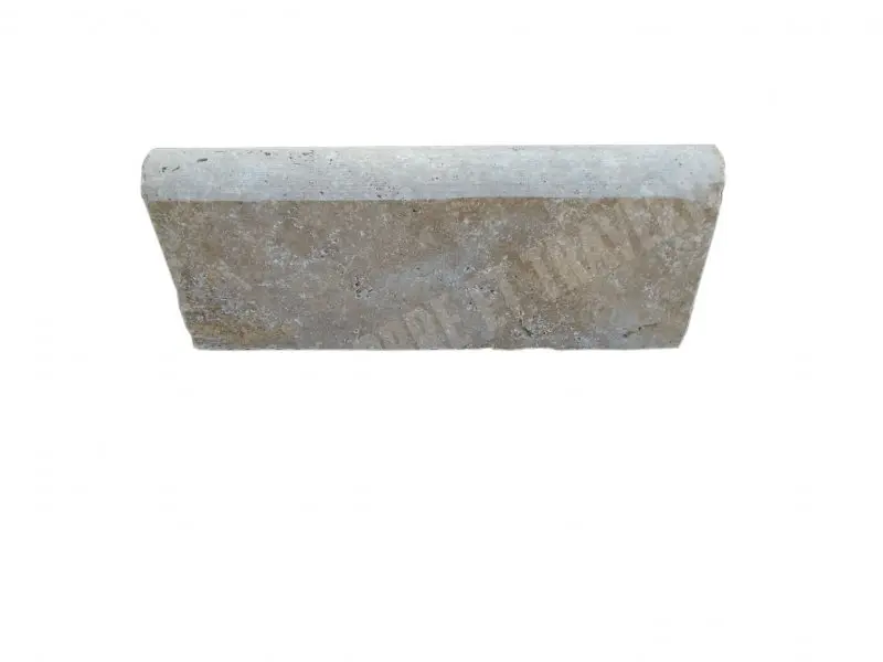 Travertin Noce Bordure 43x18 cm Arrondi 