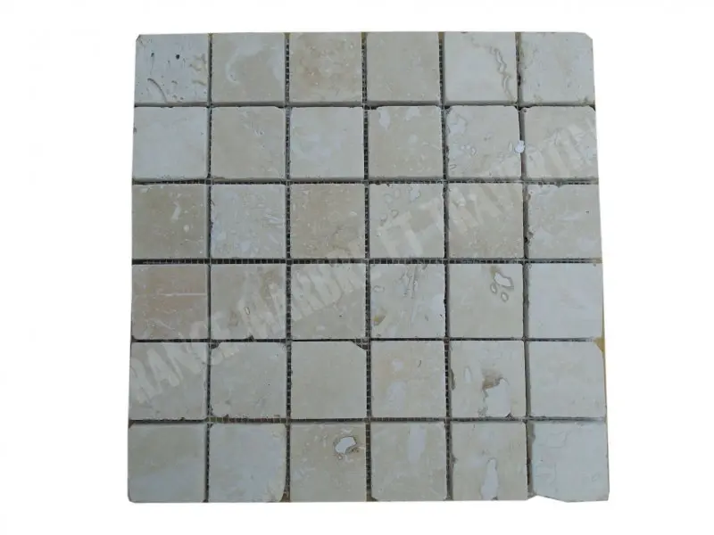 Travertin Beige Mosaique 4,8x4,8 cm 