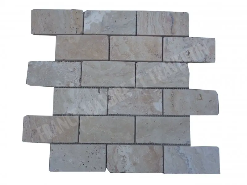 Travertin Leonardo Mosaique 4,8x10 cm 