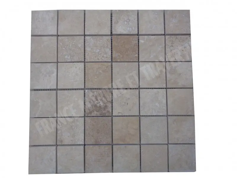 Travertin Beige Mosaique 4,8x4,8 cm 