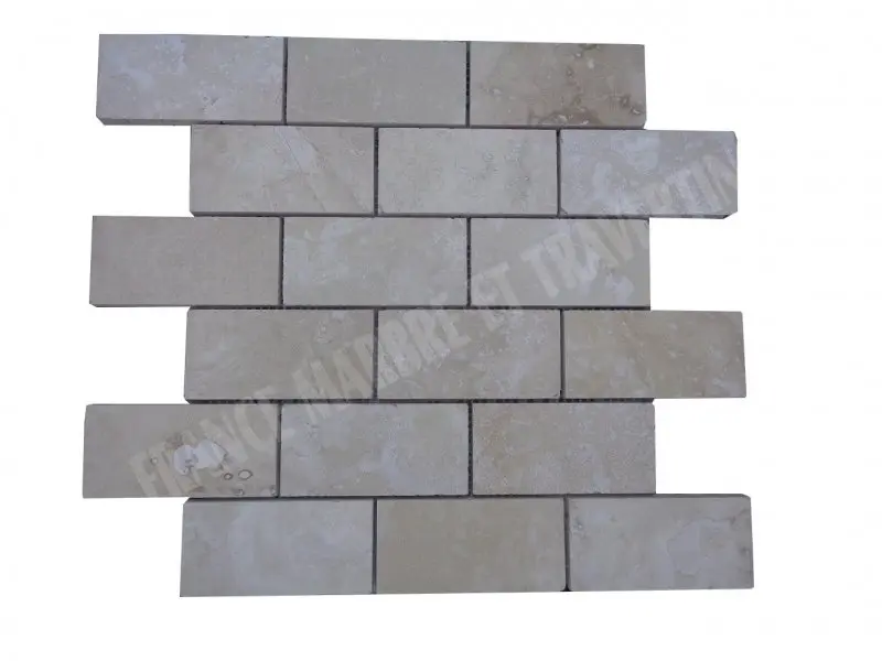 [2843] Travertin Beige Mosaique 4,8x10 cm 