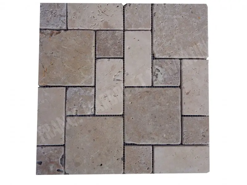 Travertin Beige Mosaïque Modèle 3 Format 