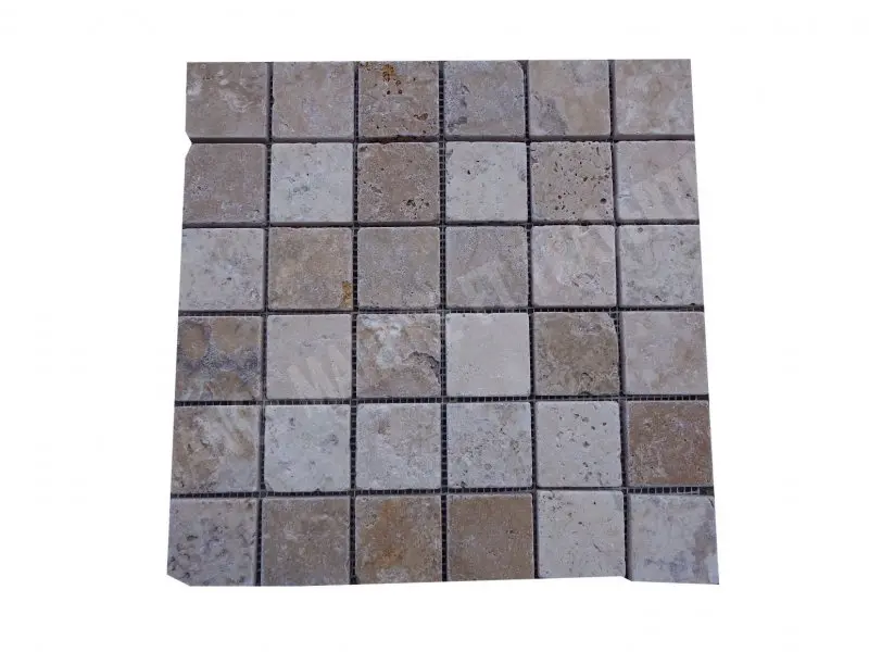 Travertin Philadelphia Mosaïque 4,8x4,8 cm 